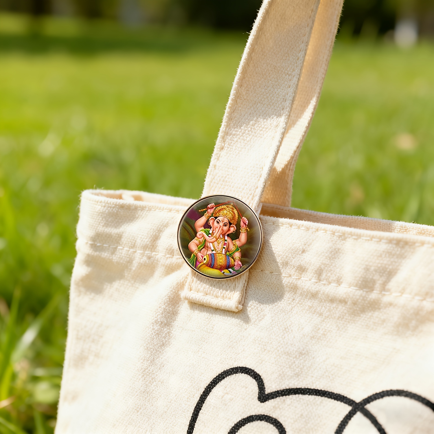 Classic Ganesha Design Brooch, Unisex Gift